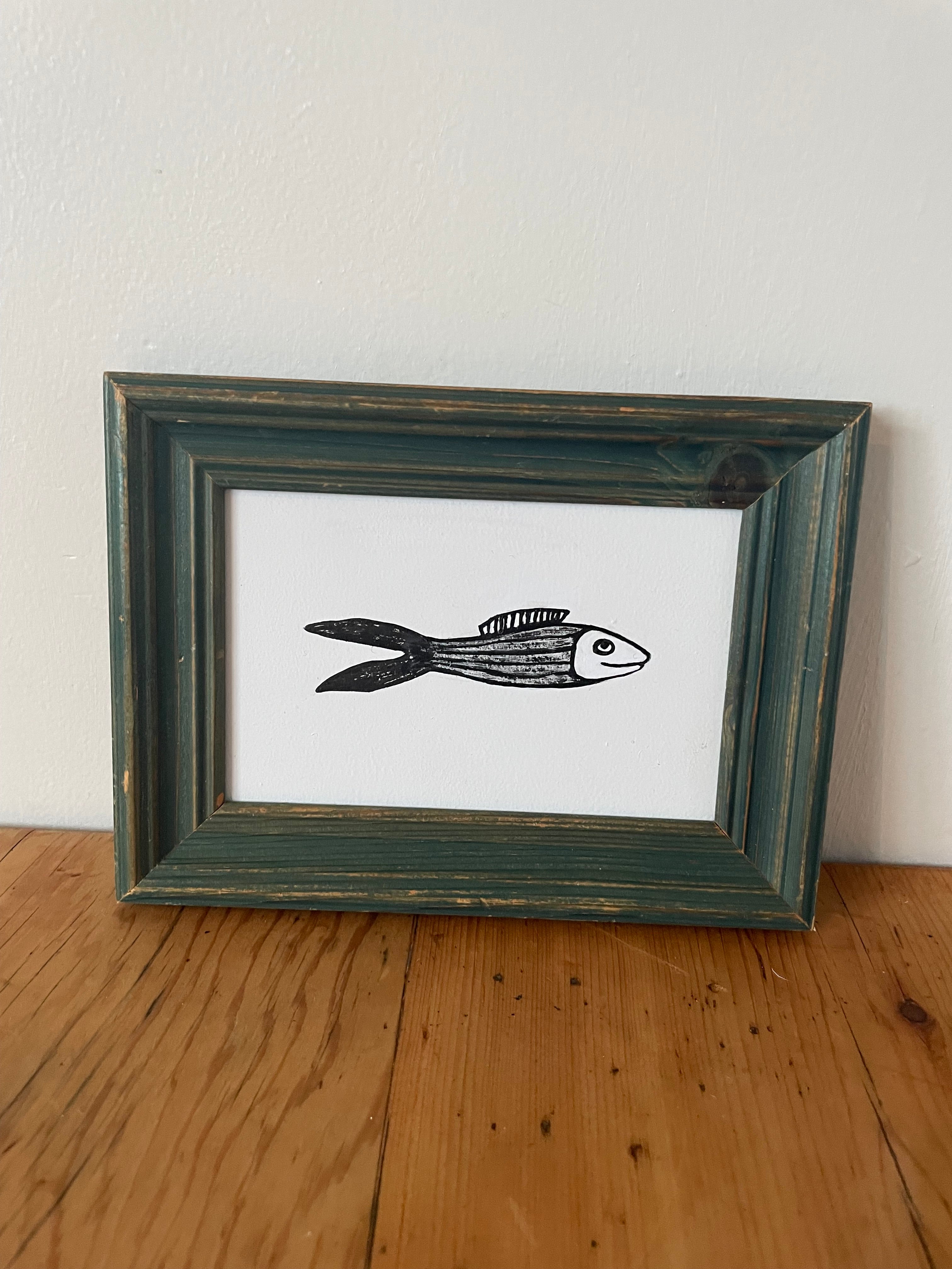 Stripey Fish Painting
