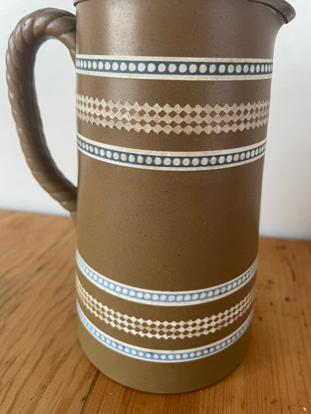 Stripe Ceramic Pitcher