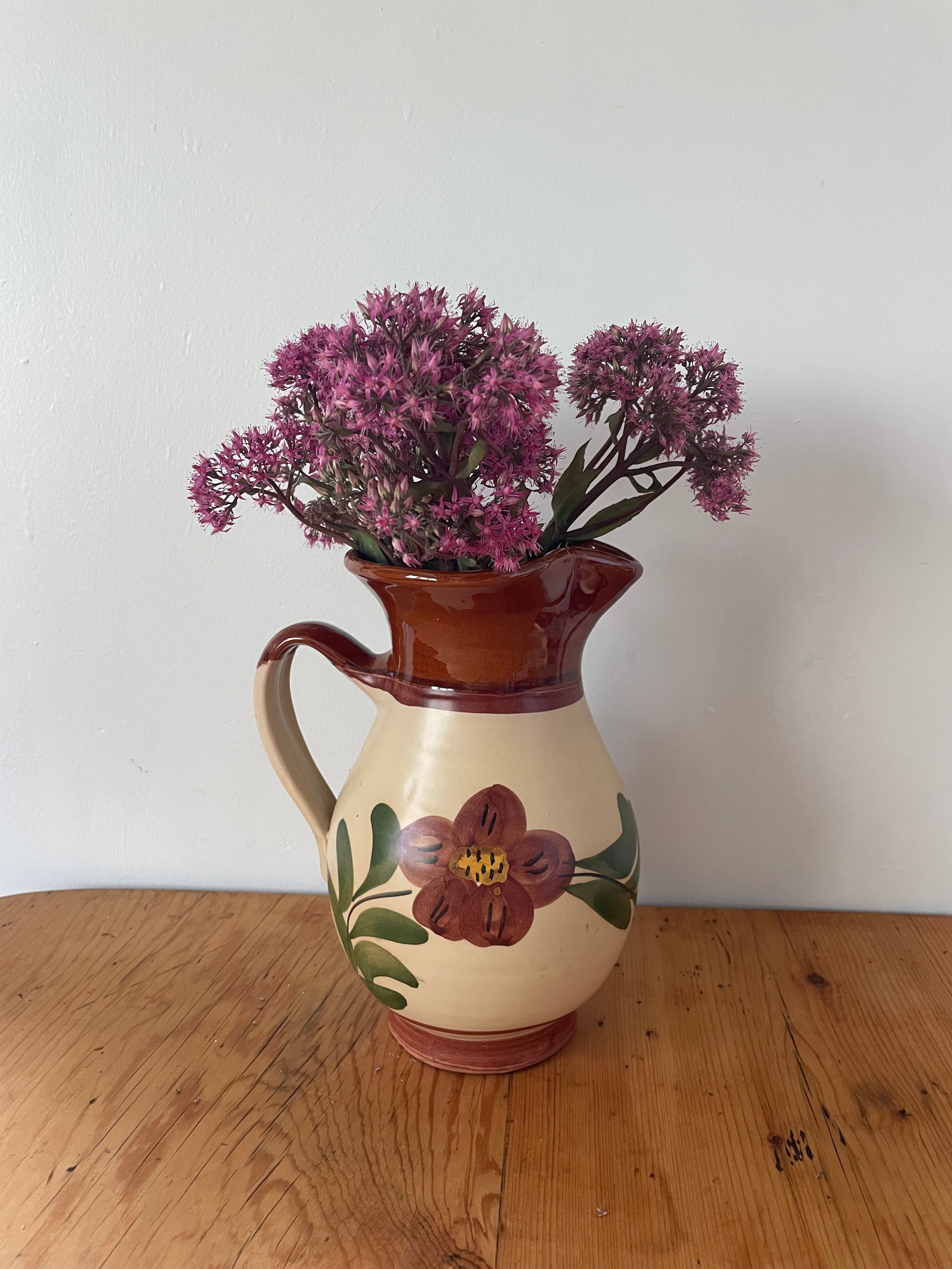 Handpainted Pottery Jug