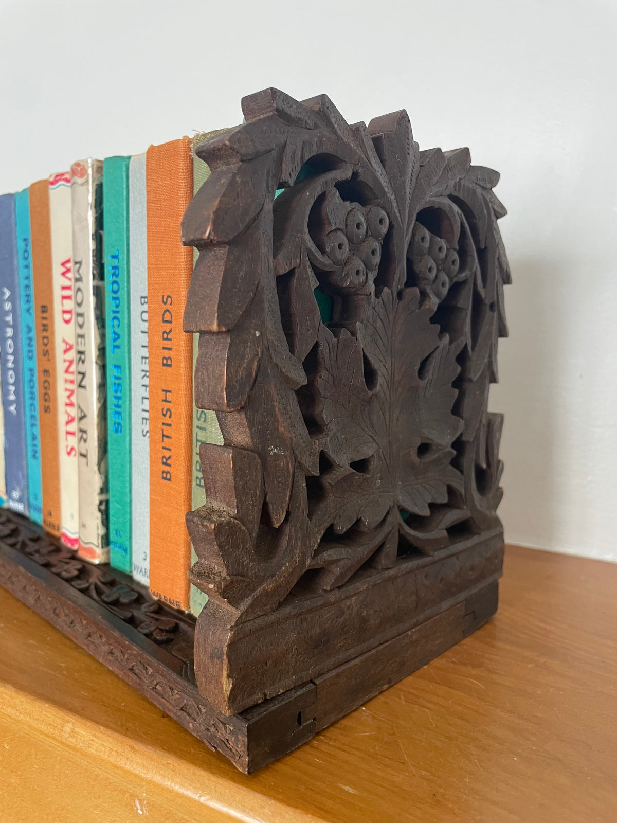 Carved Wooded Extending Book Holder