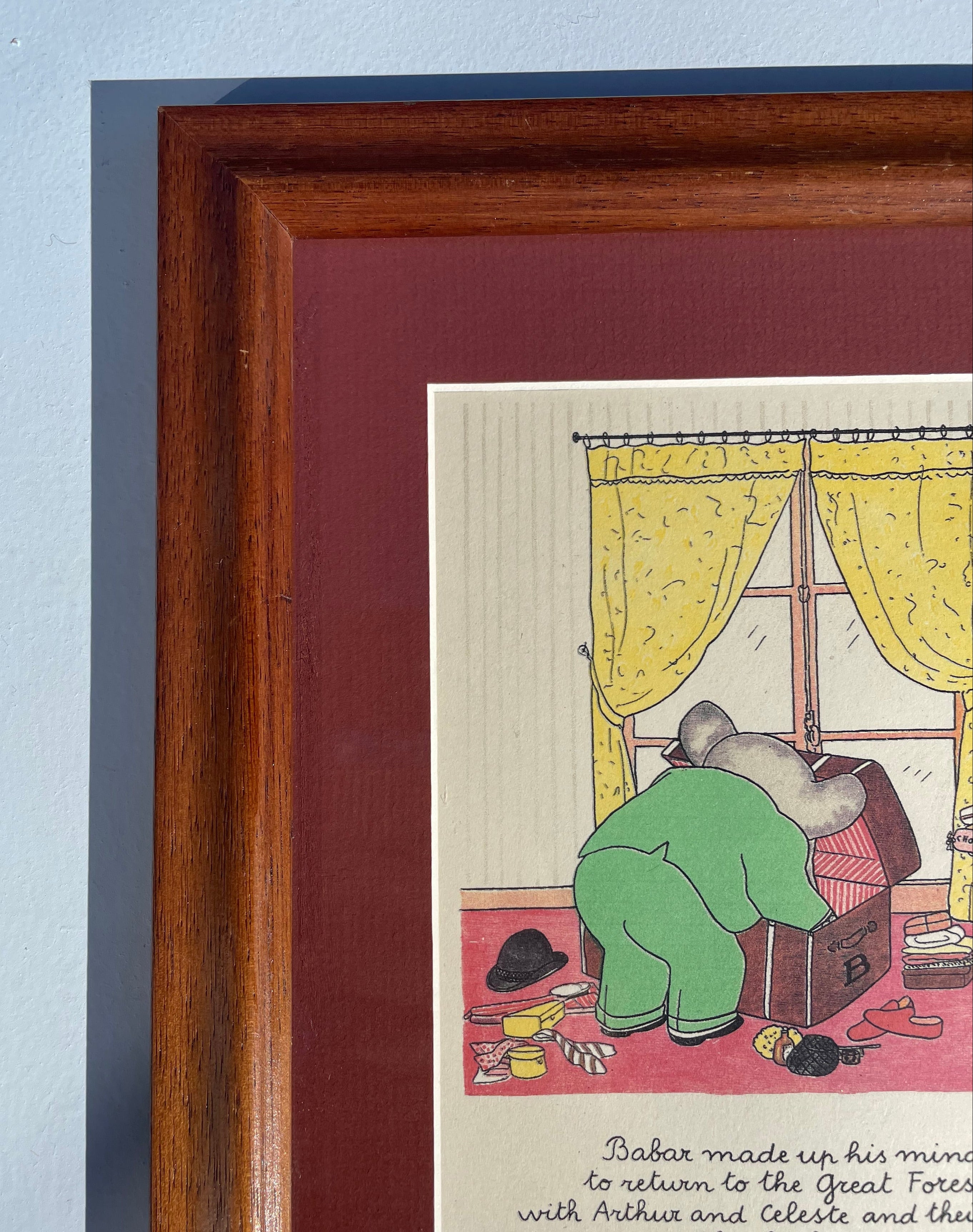 Babar The Elephant Packing Print