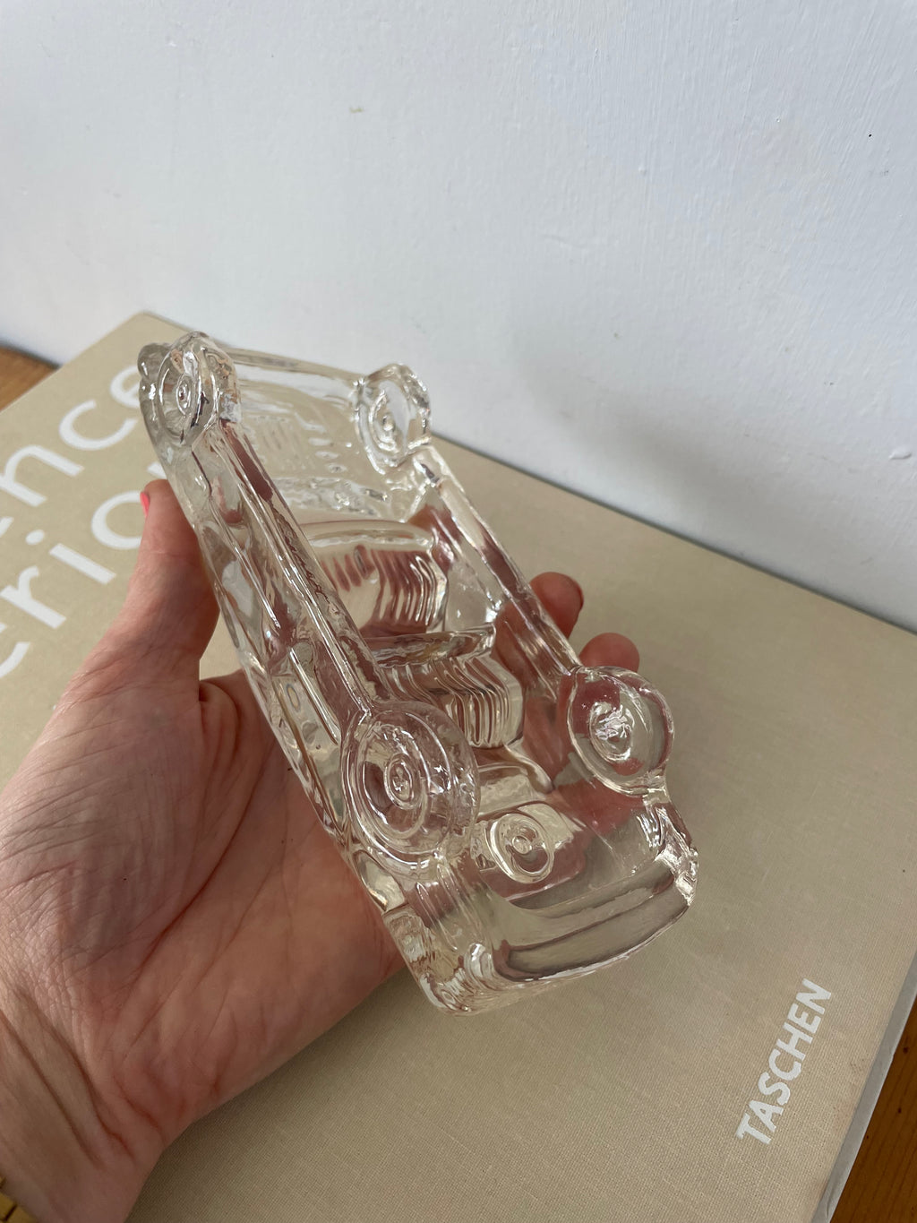 Glass Car Paperweight.