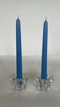 Bubble Rim Glass Candle Holders
