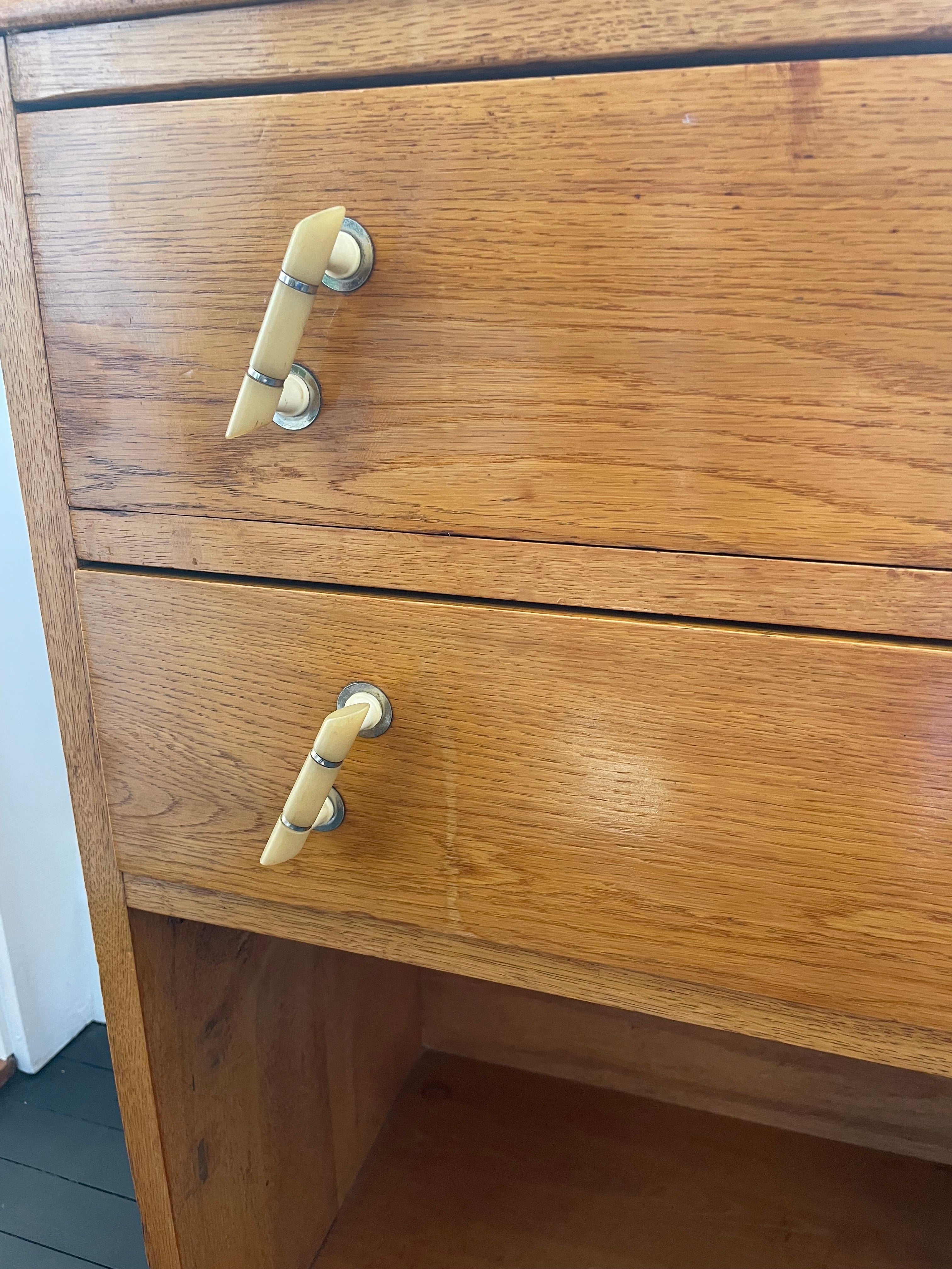 Vintage Golden Oak Shelf