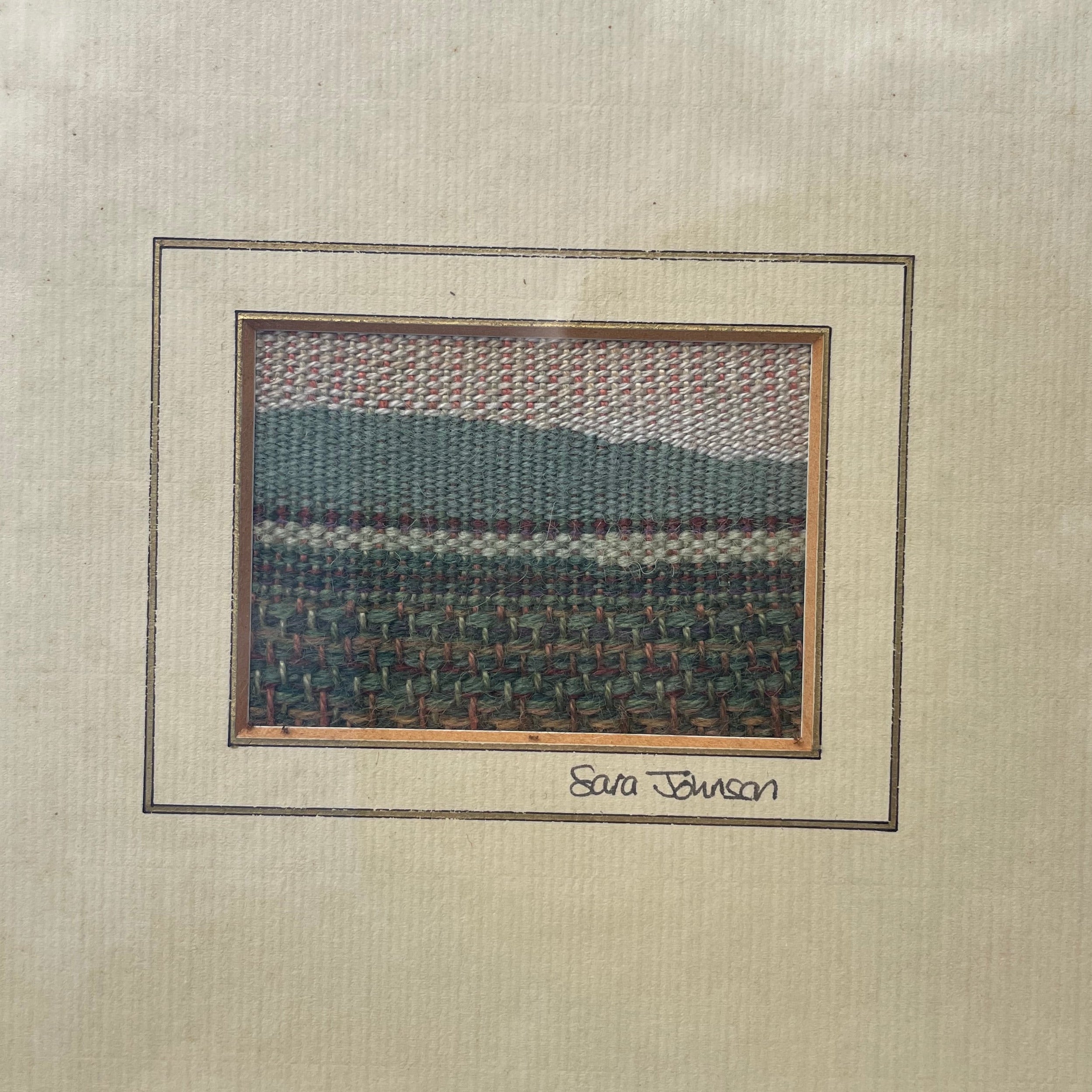 Vintage Framed Weaving