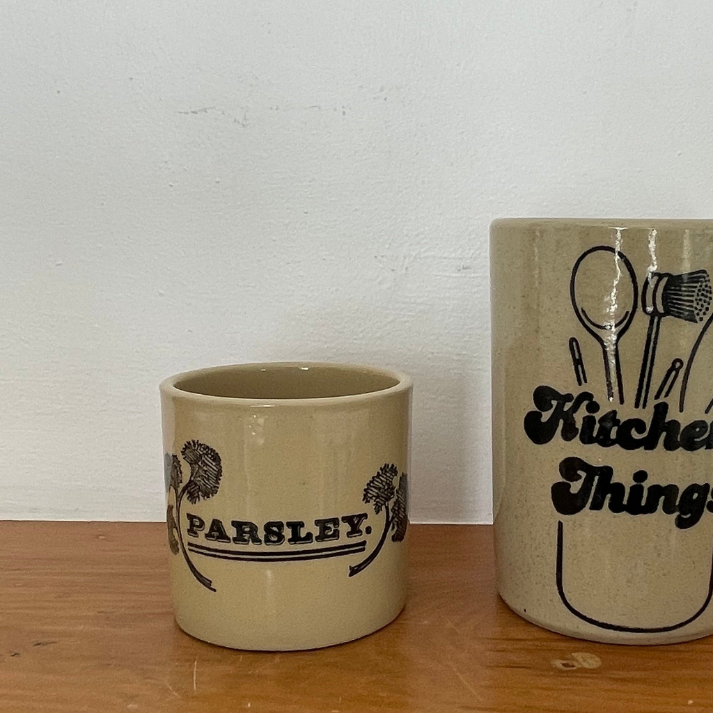 Stoneware Parsley Vessel