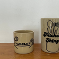 Stoneware Parsley Vessel