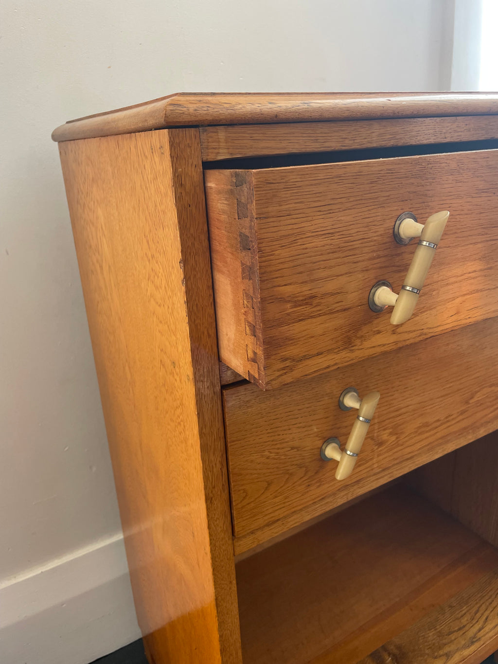 Vintage Golden Oak Shelf