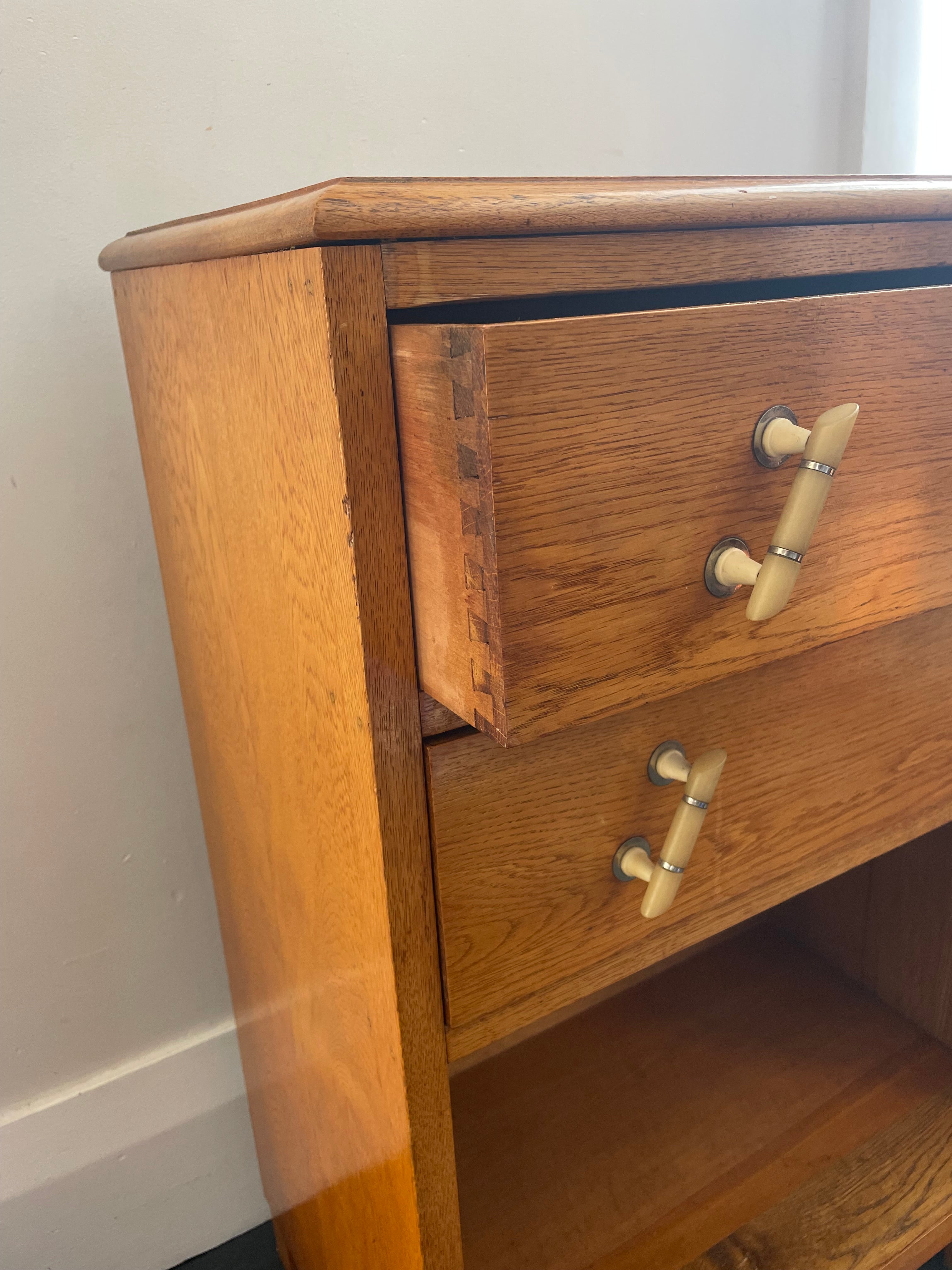 Vintage Golden Oak Shelf