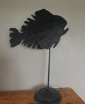 Metalwork Fish Sculpture Lamp