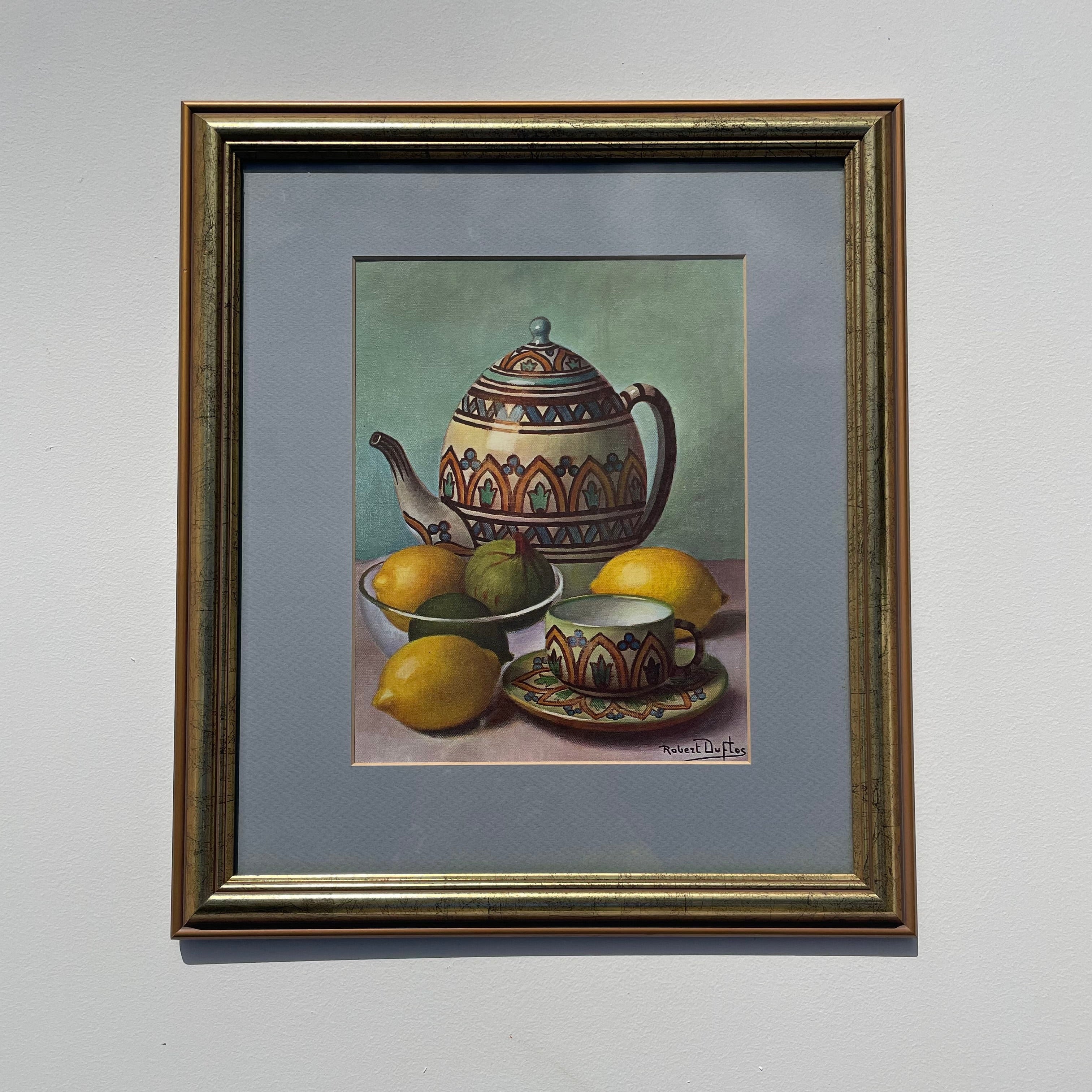 Still Life Print With Lemons