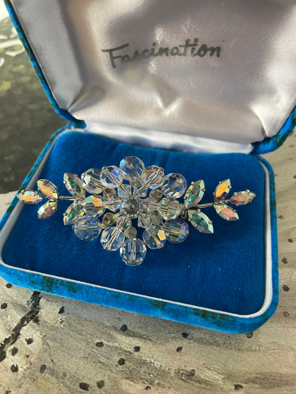 Beaded Snowflake Brooch