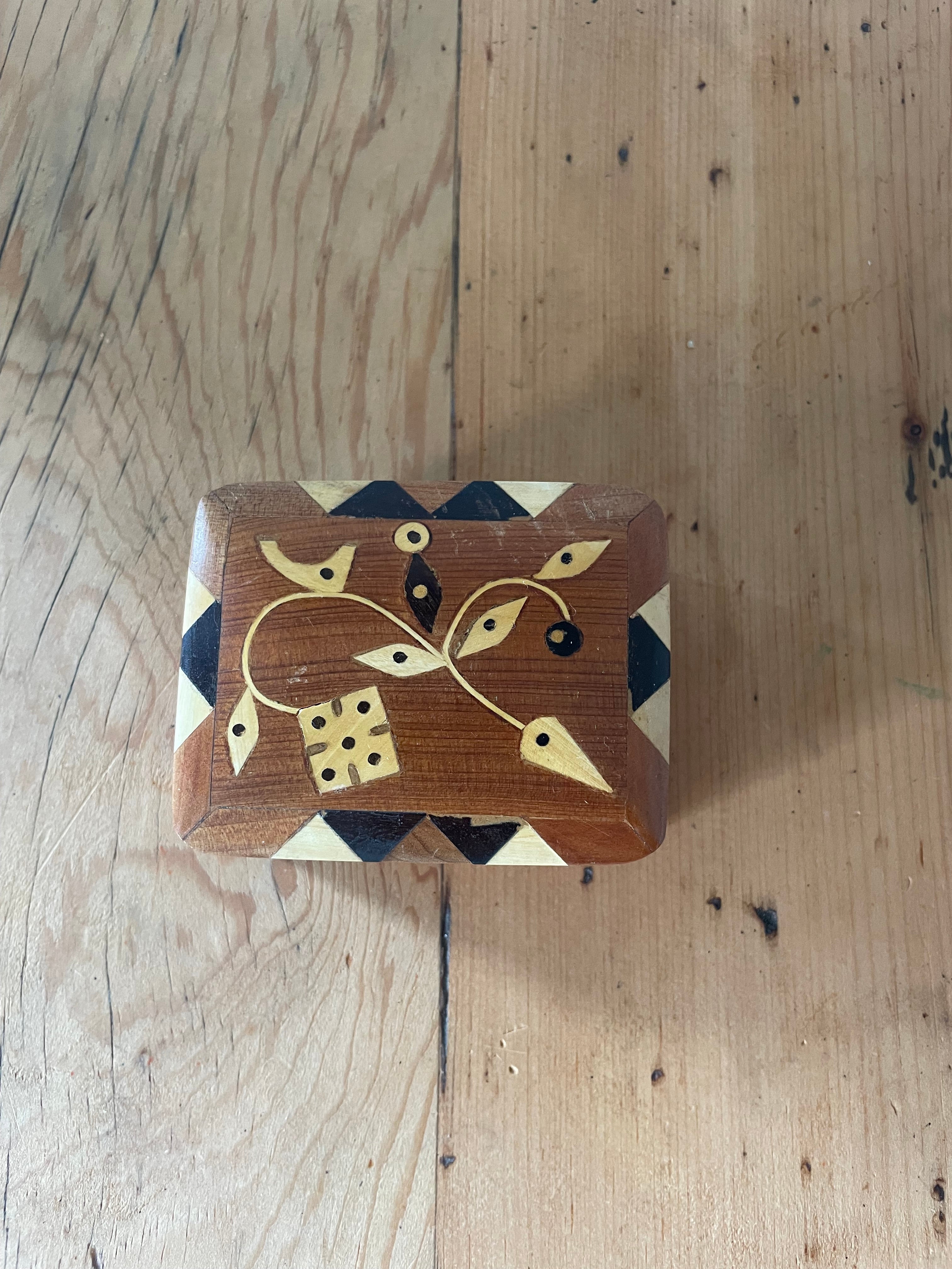 Wooden Inlaid Box