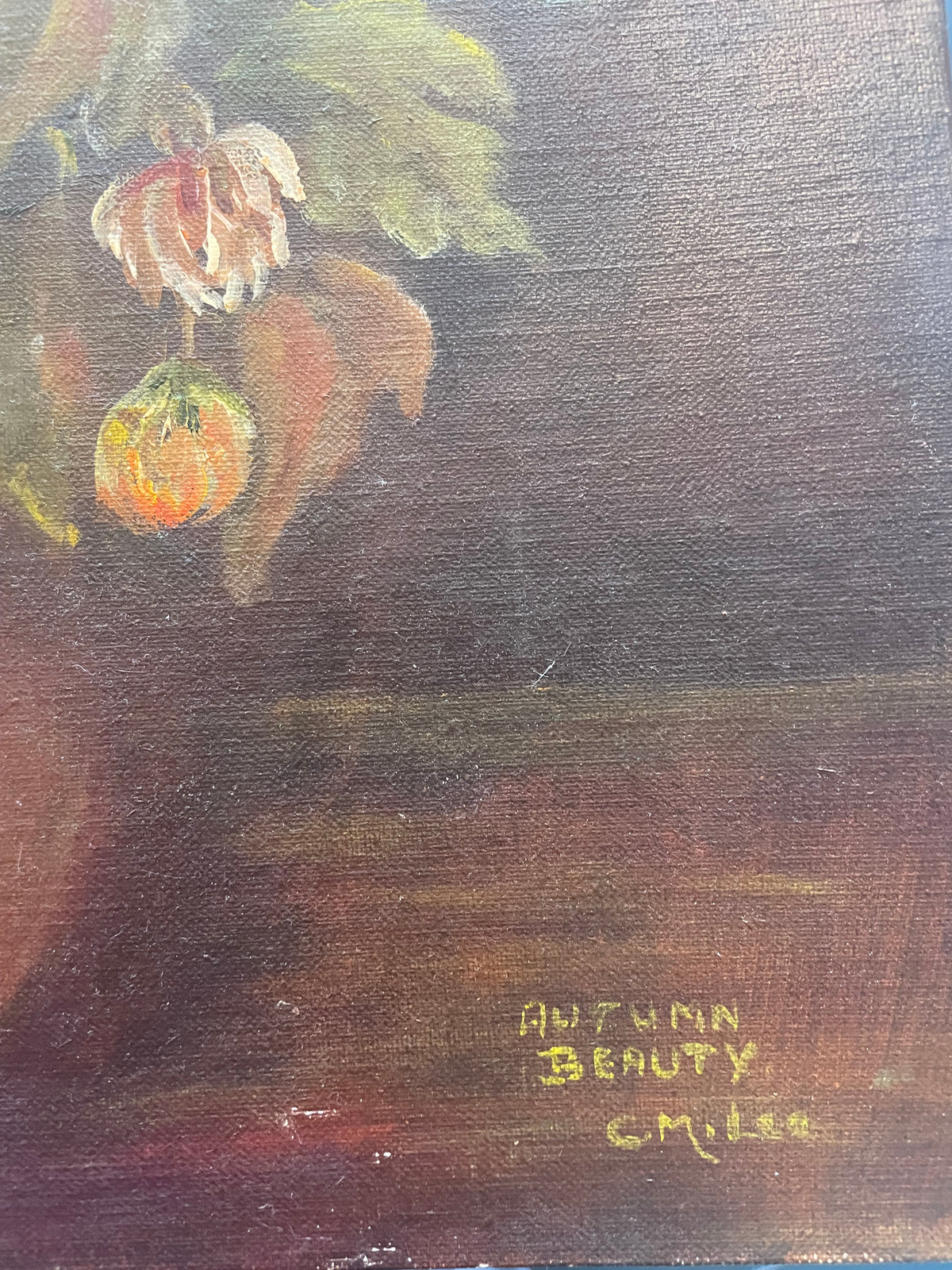 Vintage Floral Still Life Painting