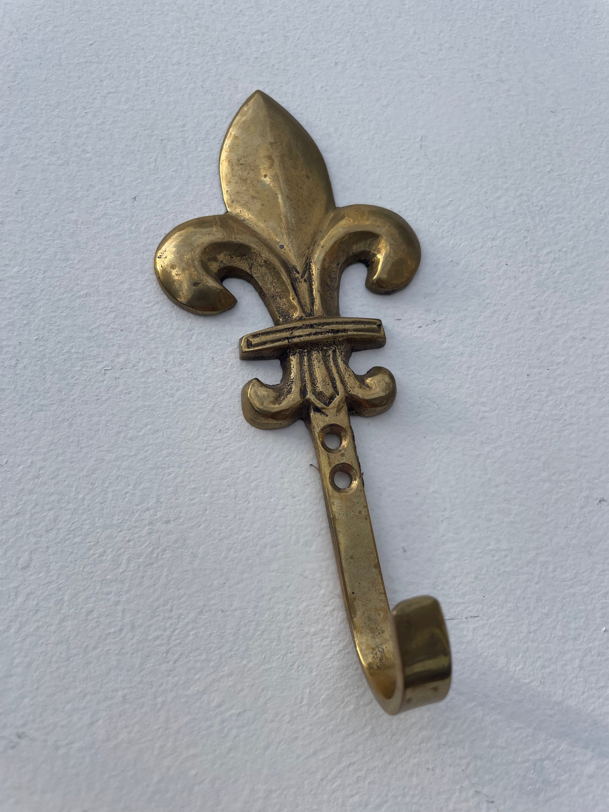 Fleur-De-Lis Brass Hook