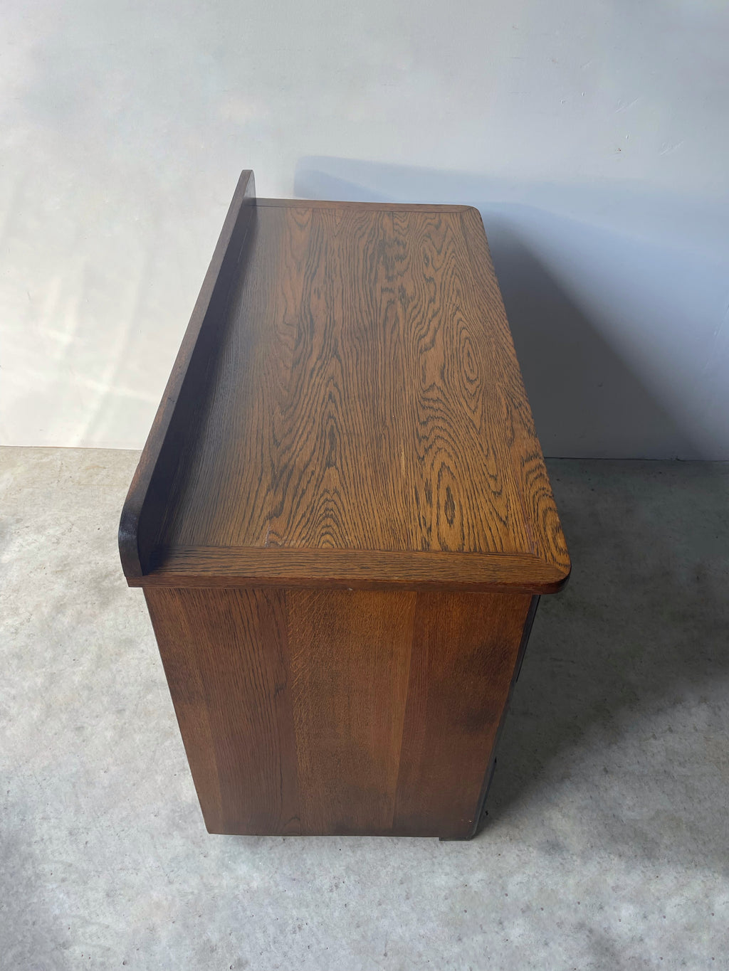Folk Art Oak Dresser