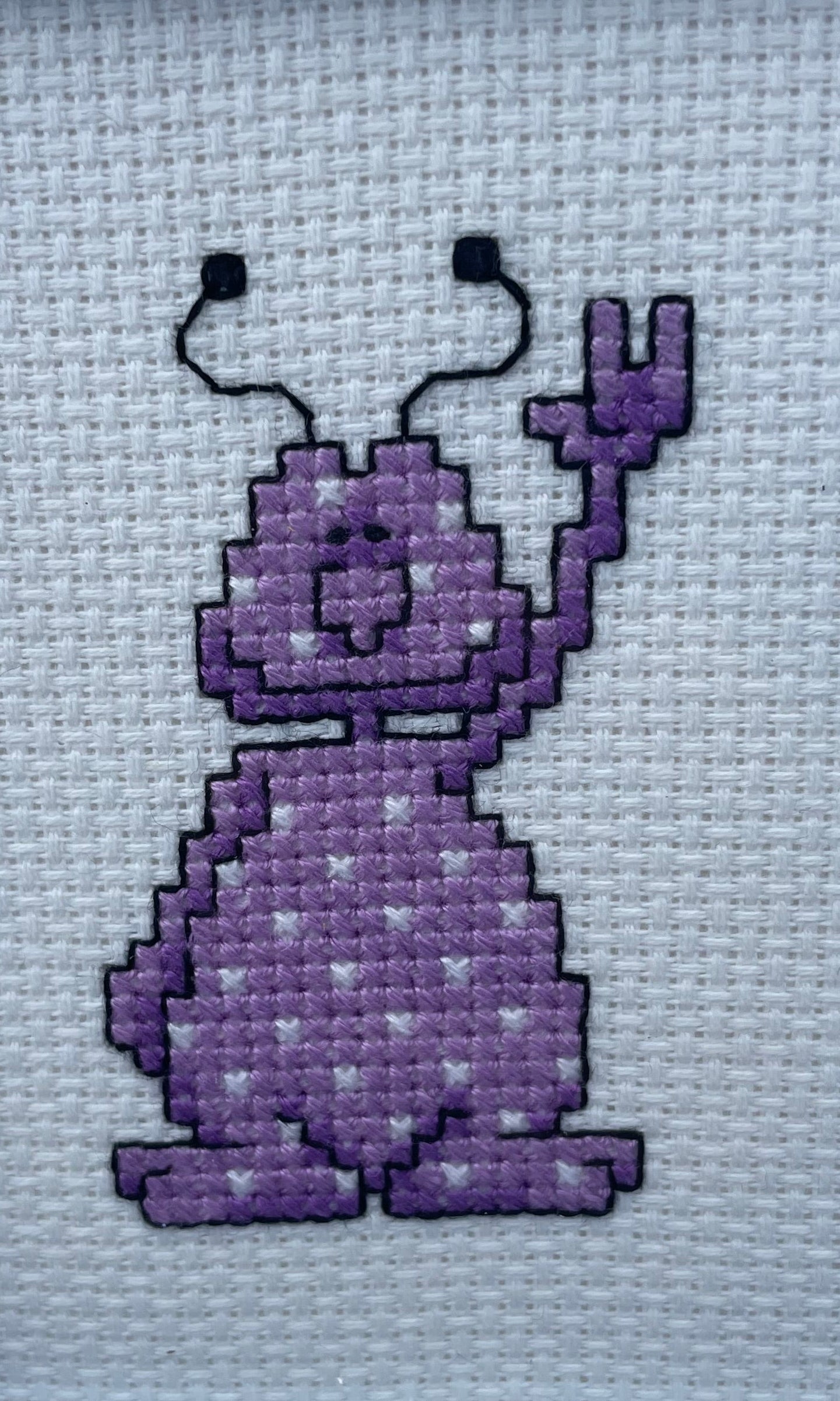 Purple Alien Embroidery