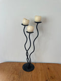 Wiggly Wrought Iron Candle Holder