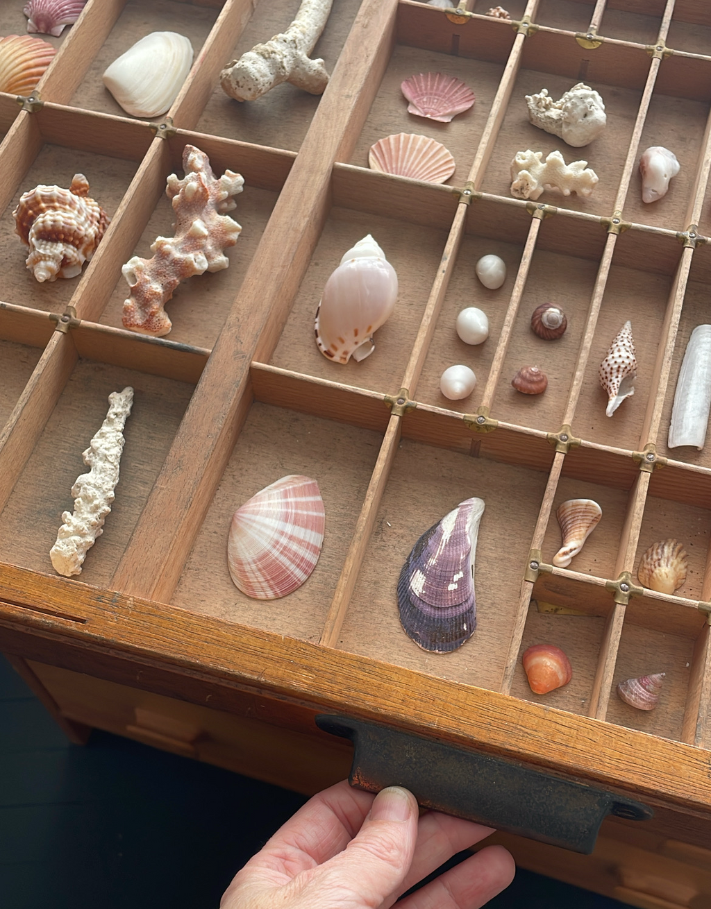 Vintage Oak Printers Tray