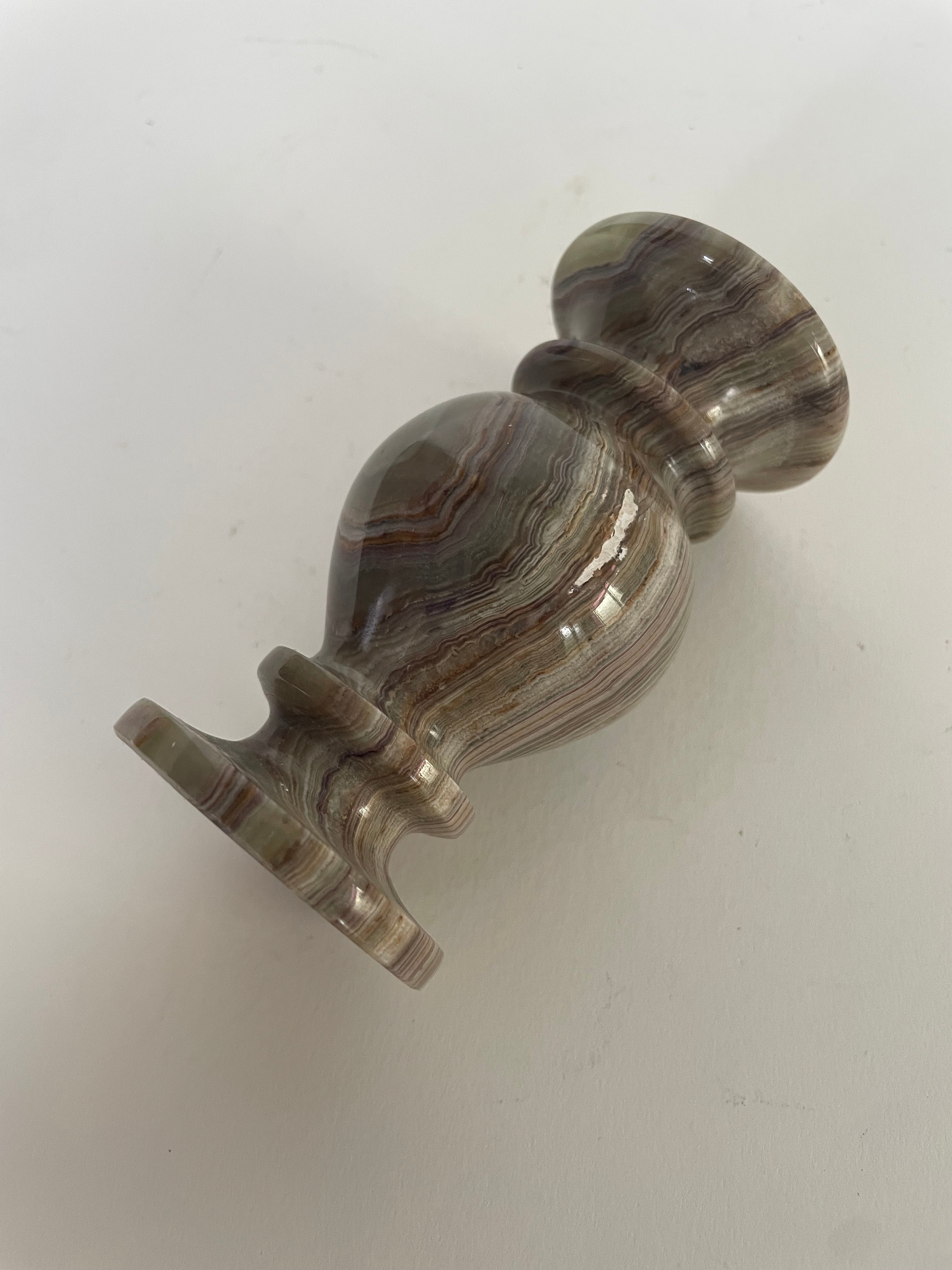 Vintage Banded Onyx Vessel