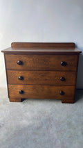 Folk Art Oak Dresser
