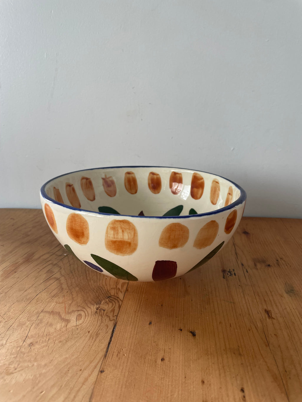 Handpainted Christin Harris Pottery Bowl