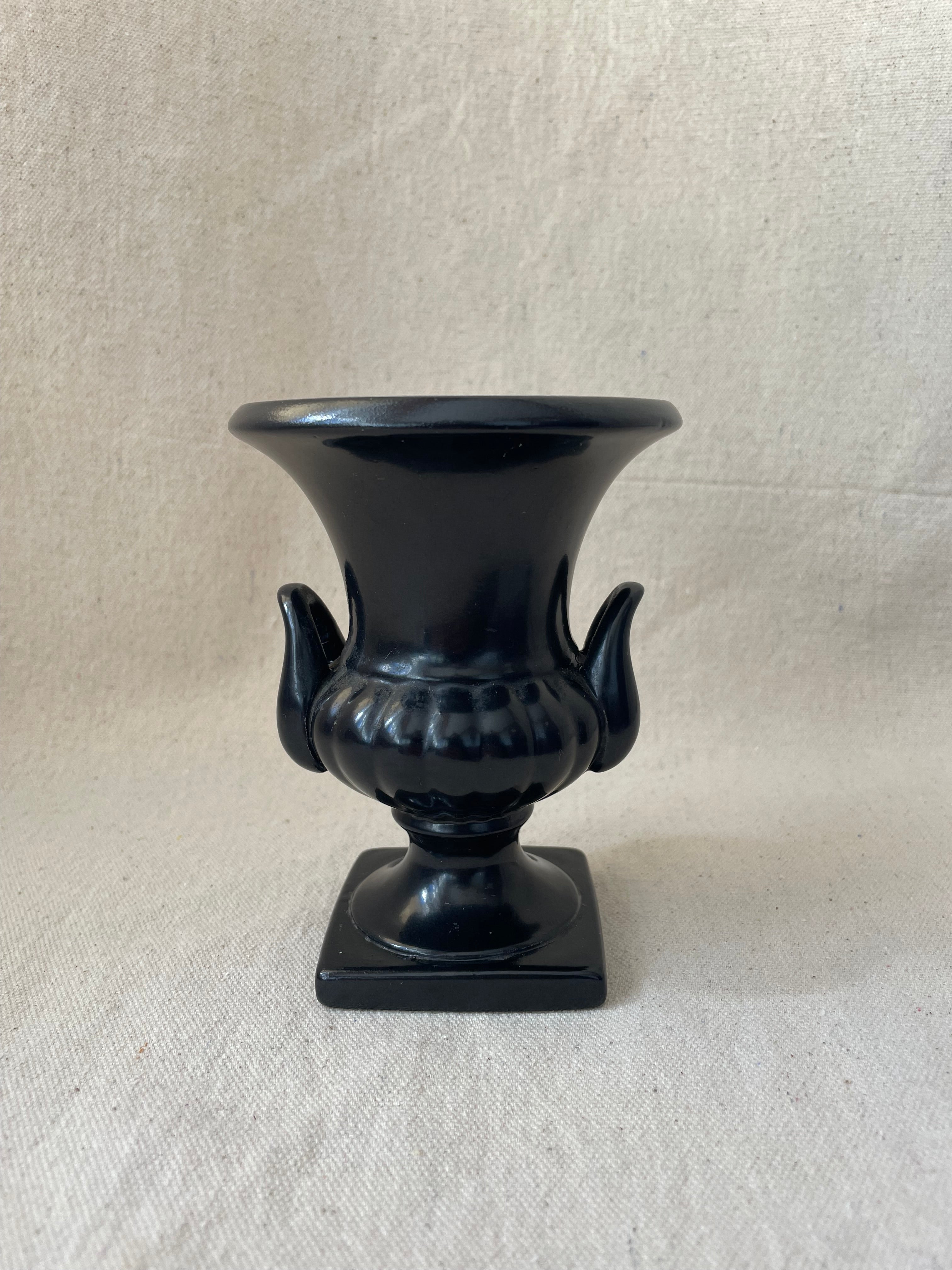 Vintage Black Urn