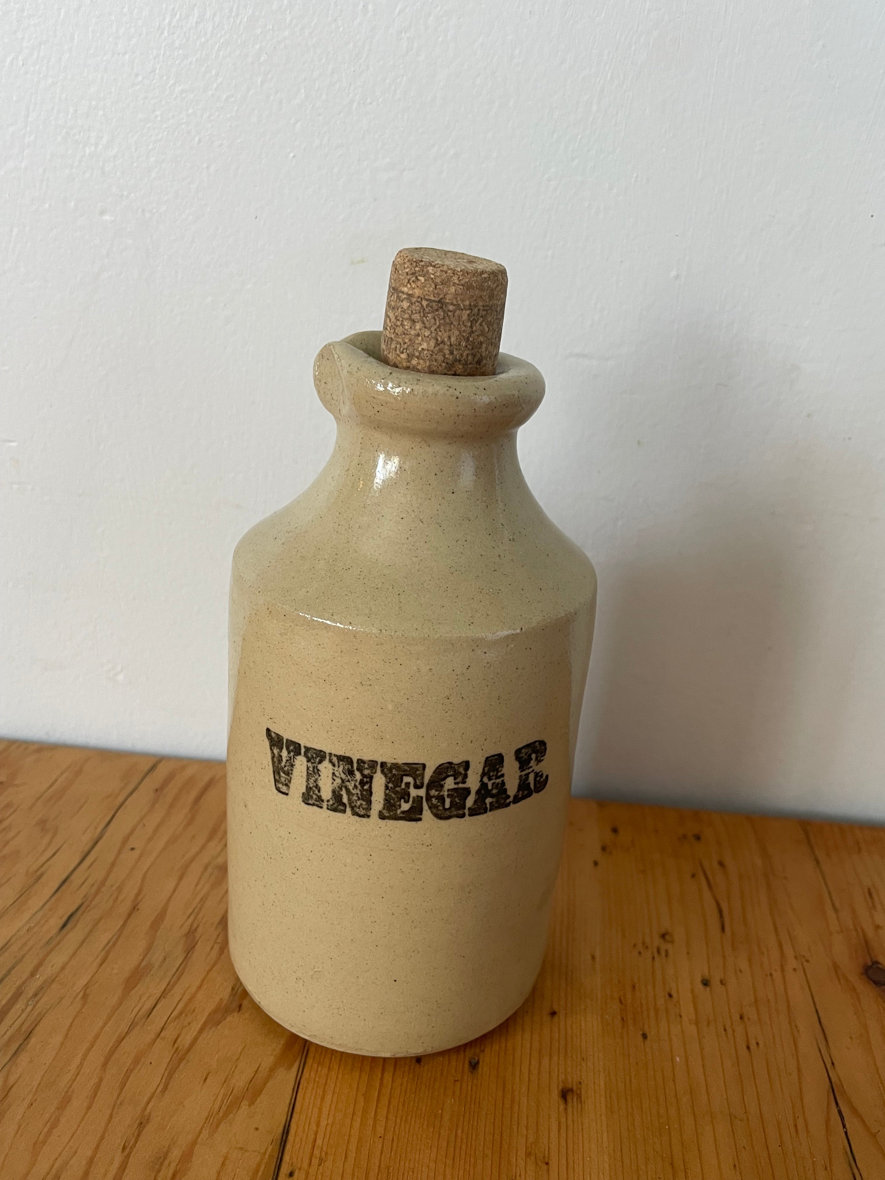 Antique Stoneware Vinegar Bottle