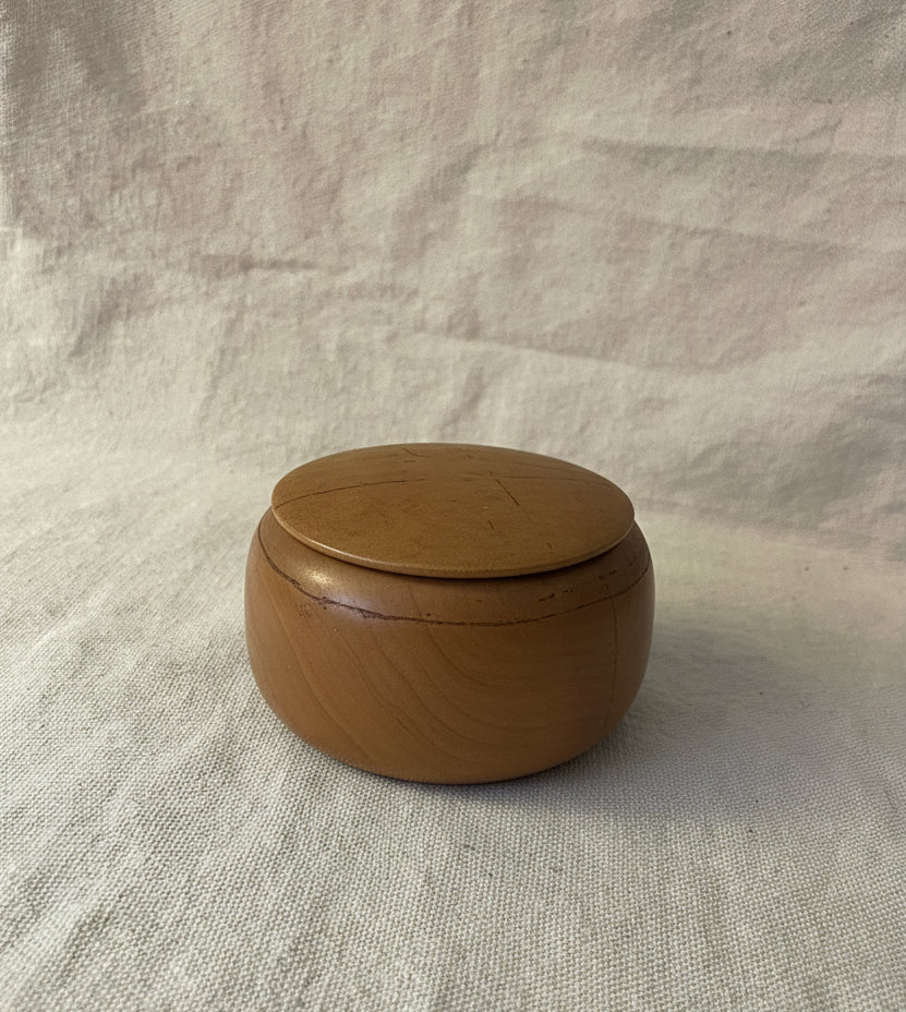 Vintage Hand Turned Wooden Trinket Box
