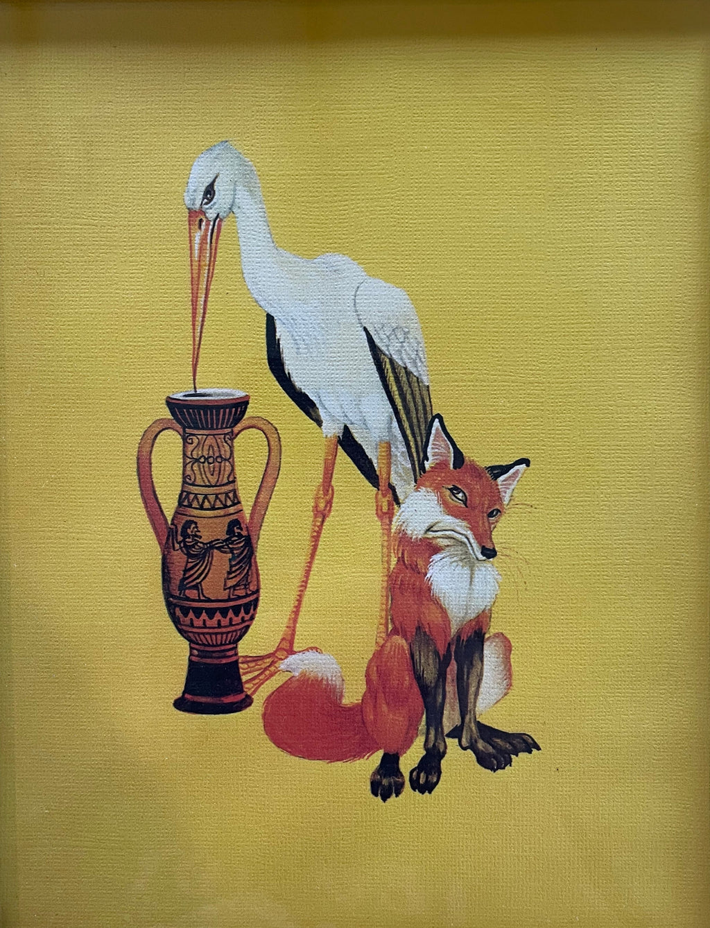 Stork & Fox Print