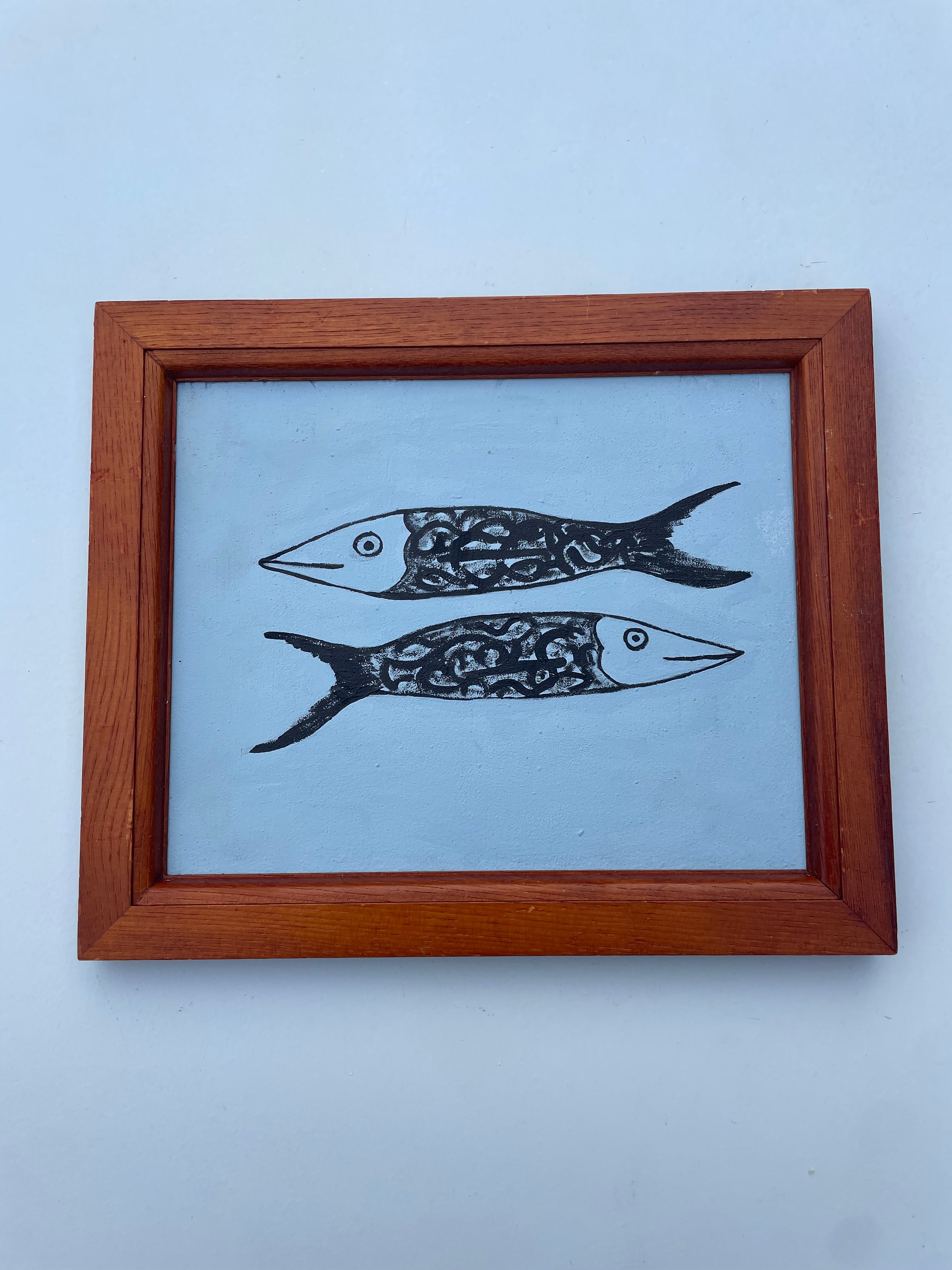 Swirly Fish Twins Painting