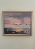 Pink Sunset Oil Painting