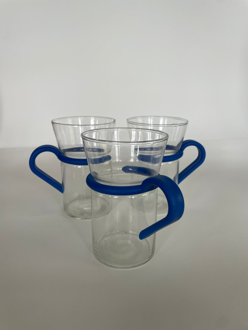 Vintage Handblown Coffee Mug Trio