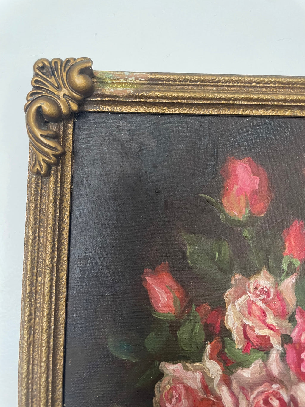Antique Floral Still Life Painting