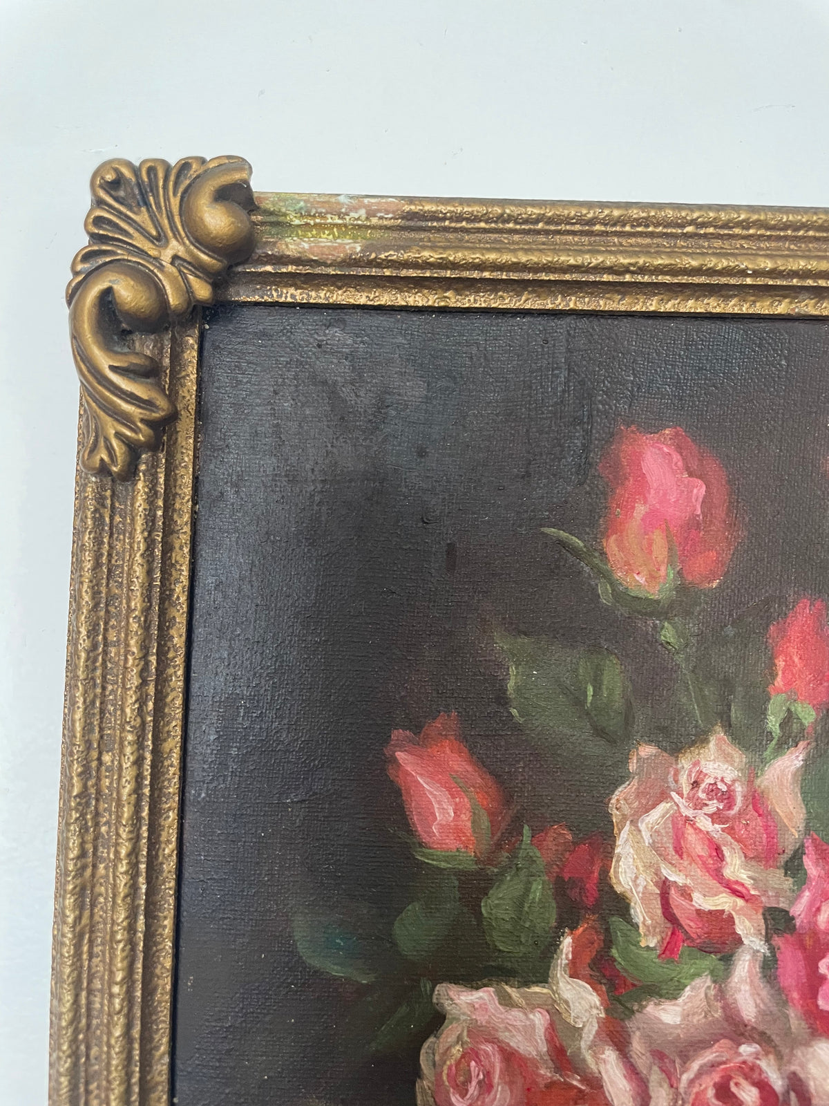 Antique Floral Still Life Painting