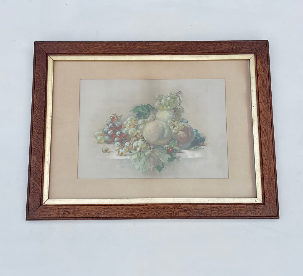 Antique Still Life With Grapes