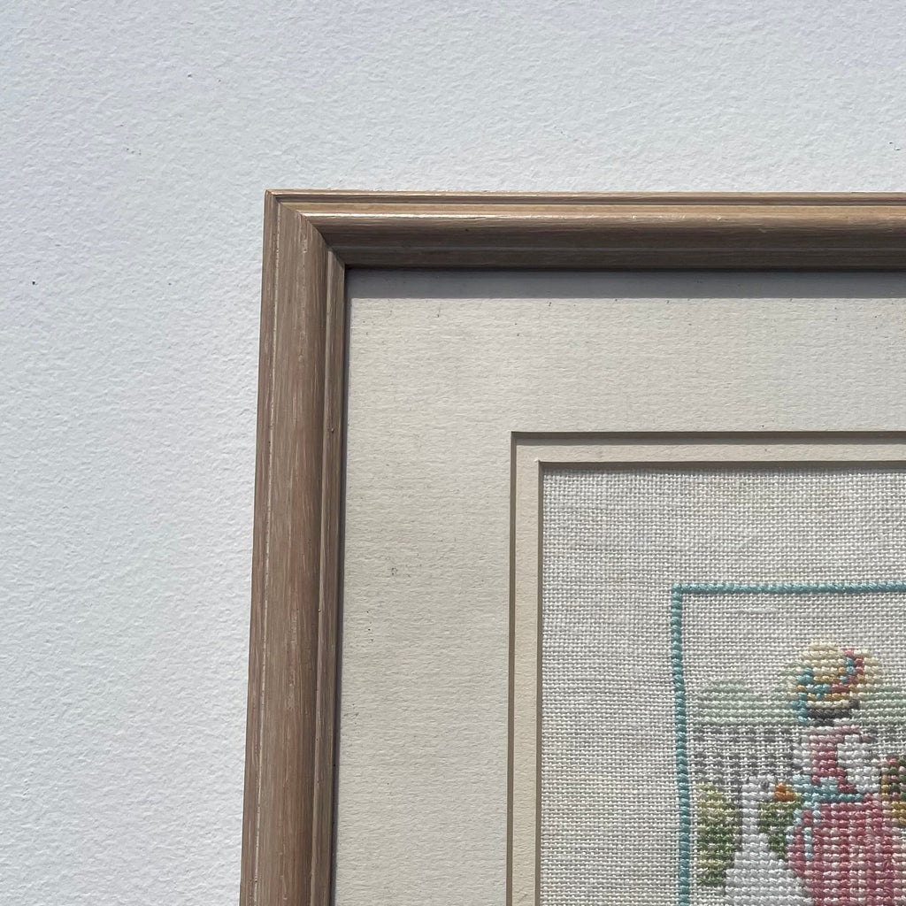 Girl With Geese Cross Stitch