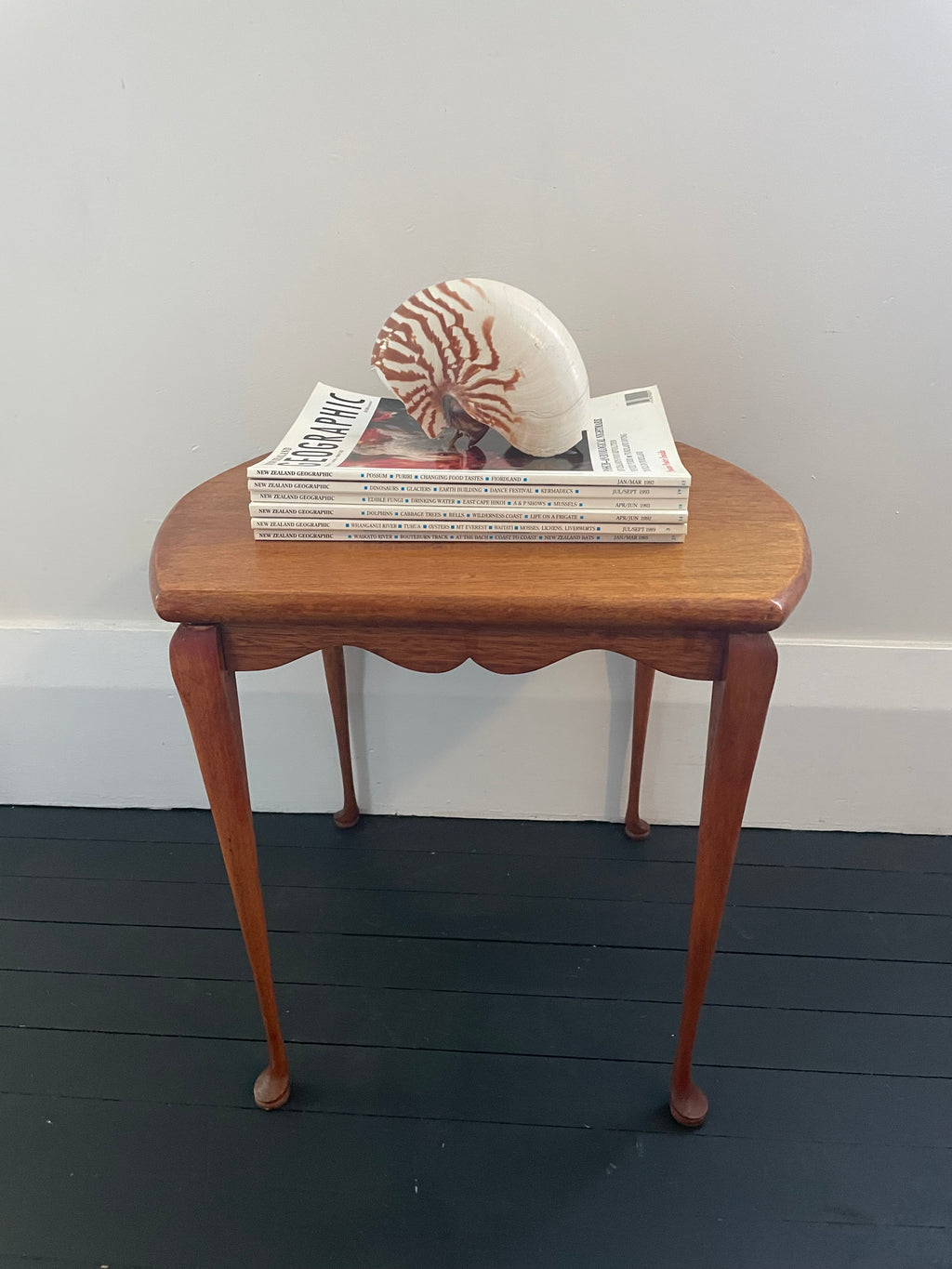 Vintage Scollaped Apron Side Table