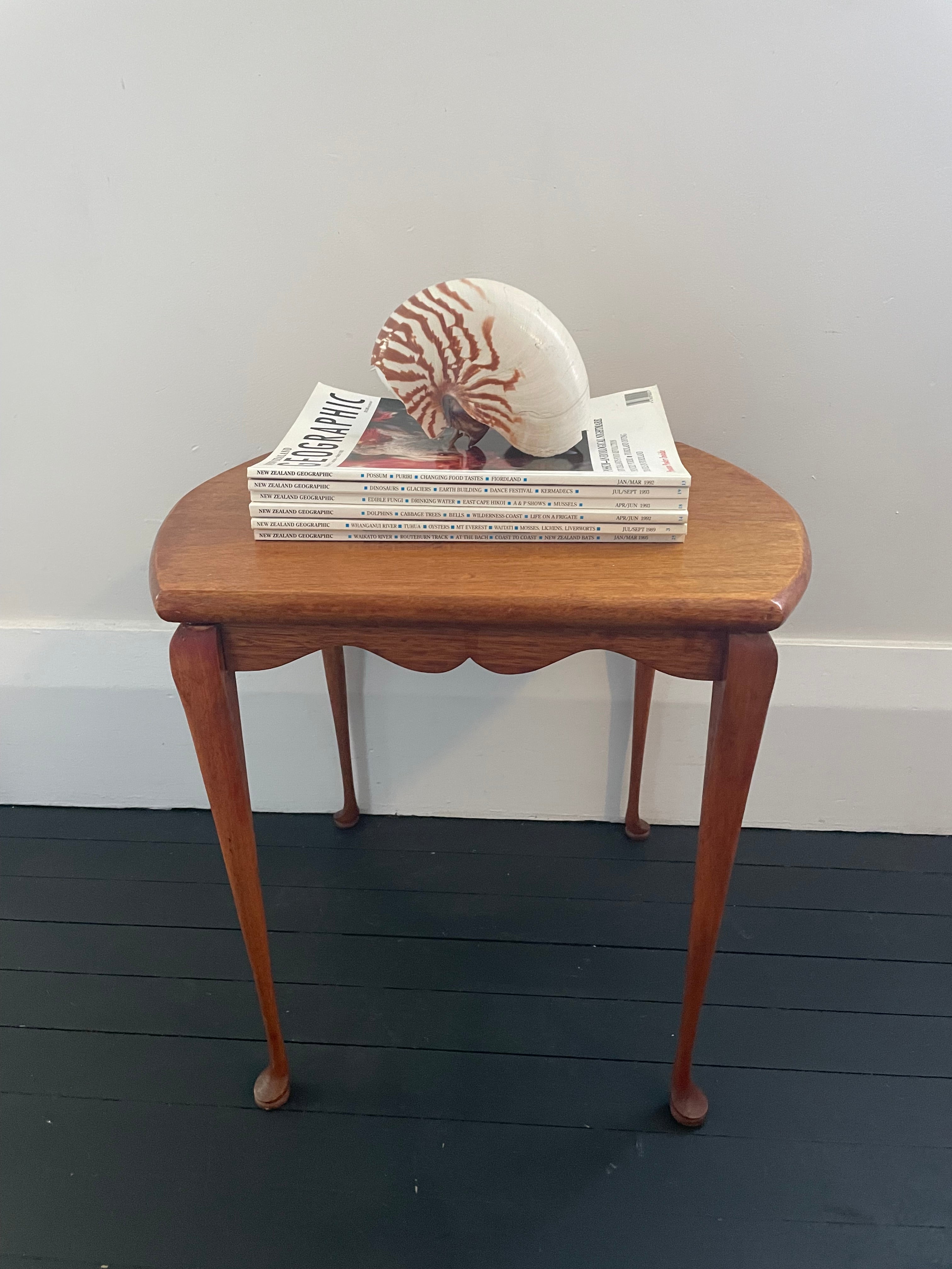 Vintage Scollaped Apron Side Table