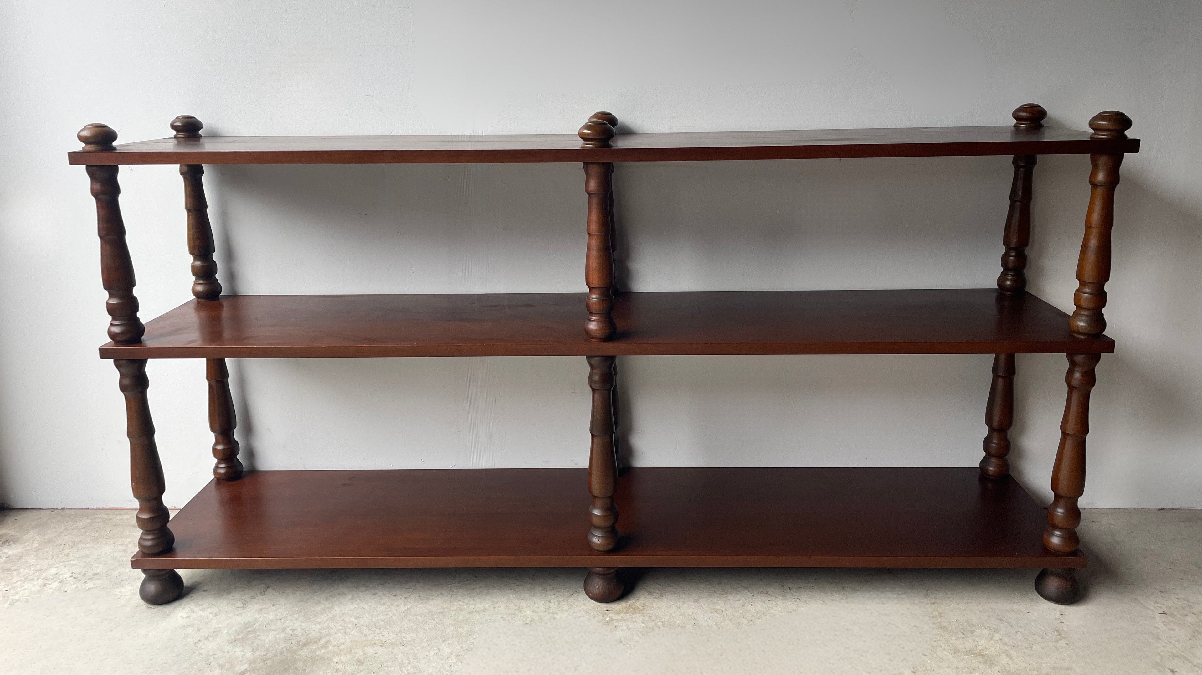 Mid Century Bobble Spindle Shelf