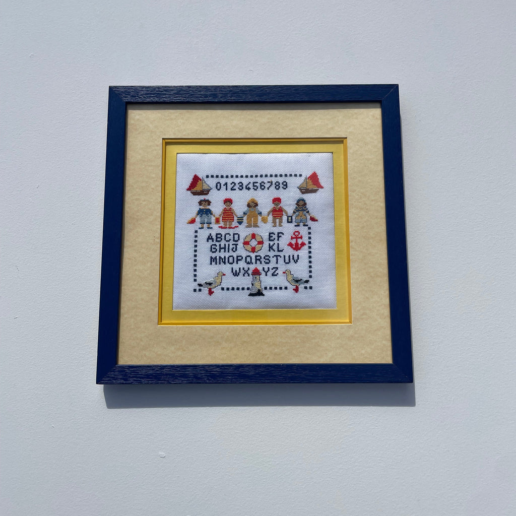 Nautical Cross Stitch Alphabet Sampler