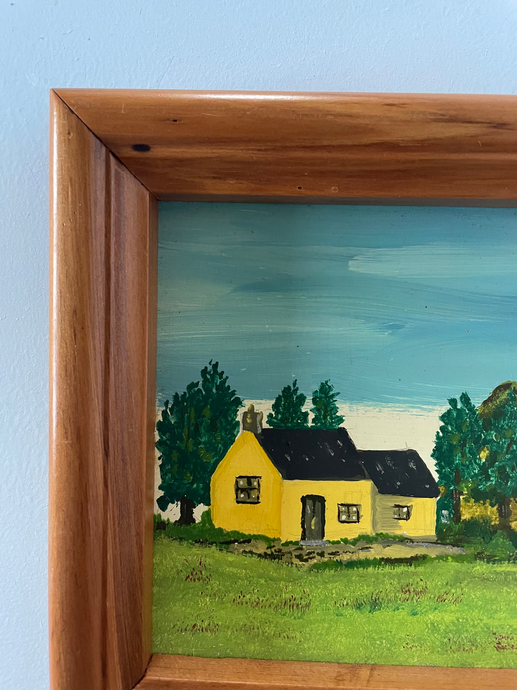 Folk Art Cottage Painting