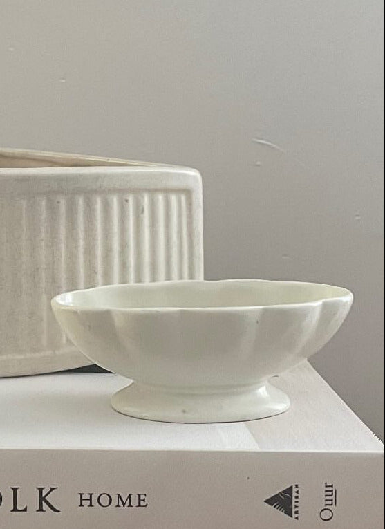 White Art Deco Beswick Vessel