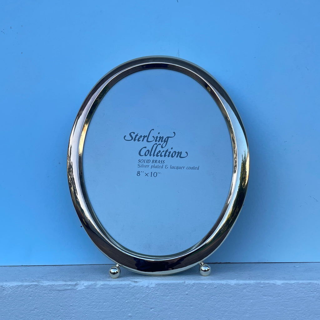 Vintage Silver Plated Oval Frame