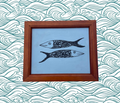 Swirly Fish Twins Painting