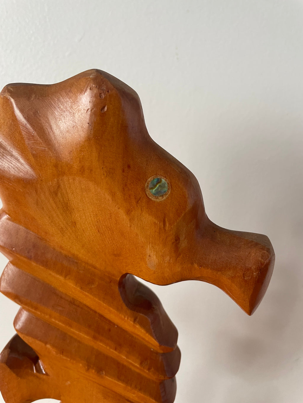 Carved Wooden Seahorse