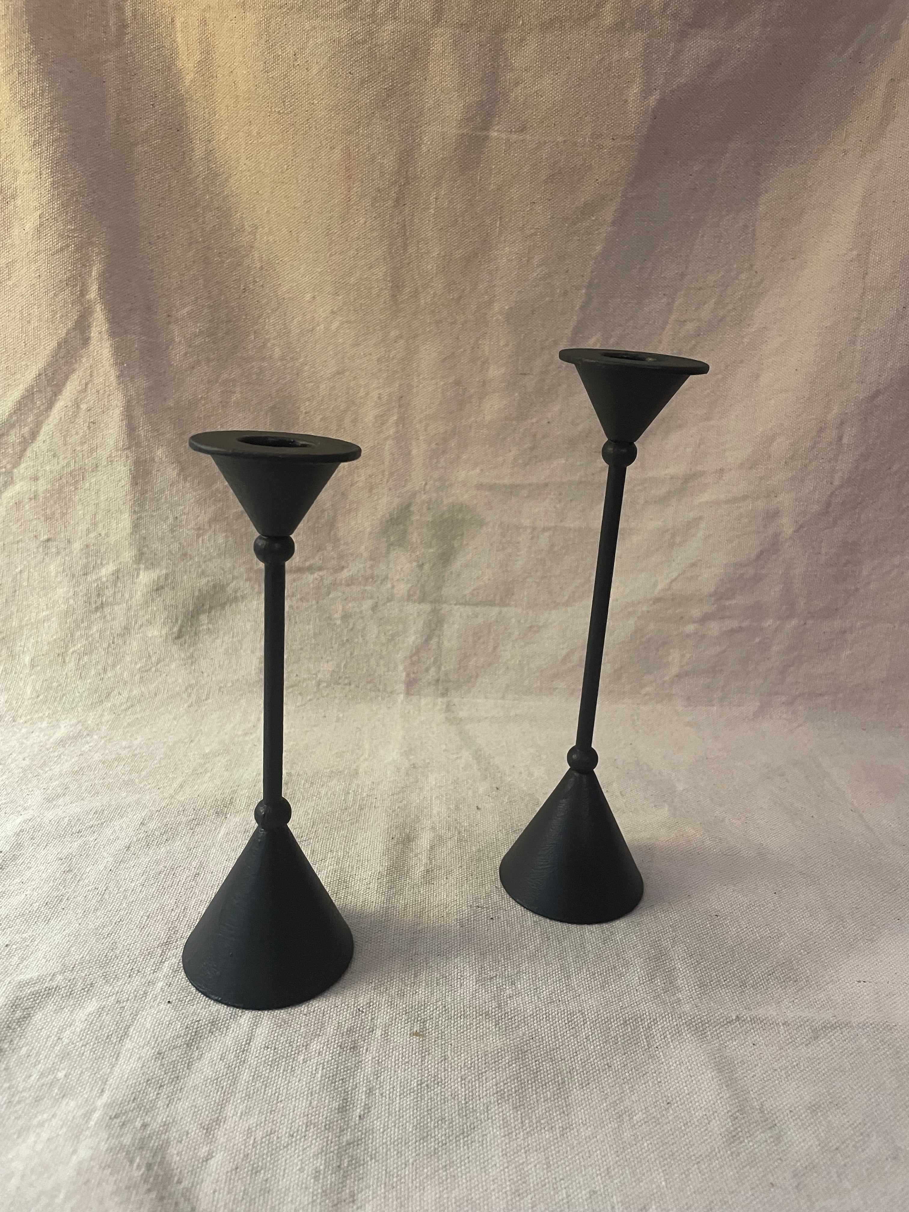 Metal Memphis Style Candlestands
