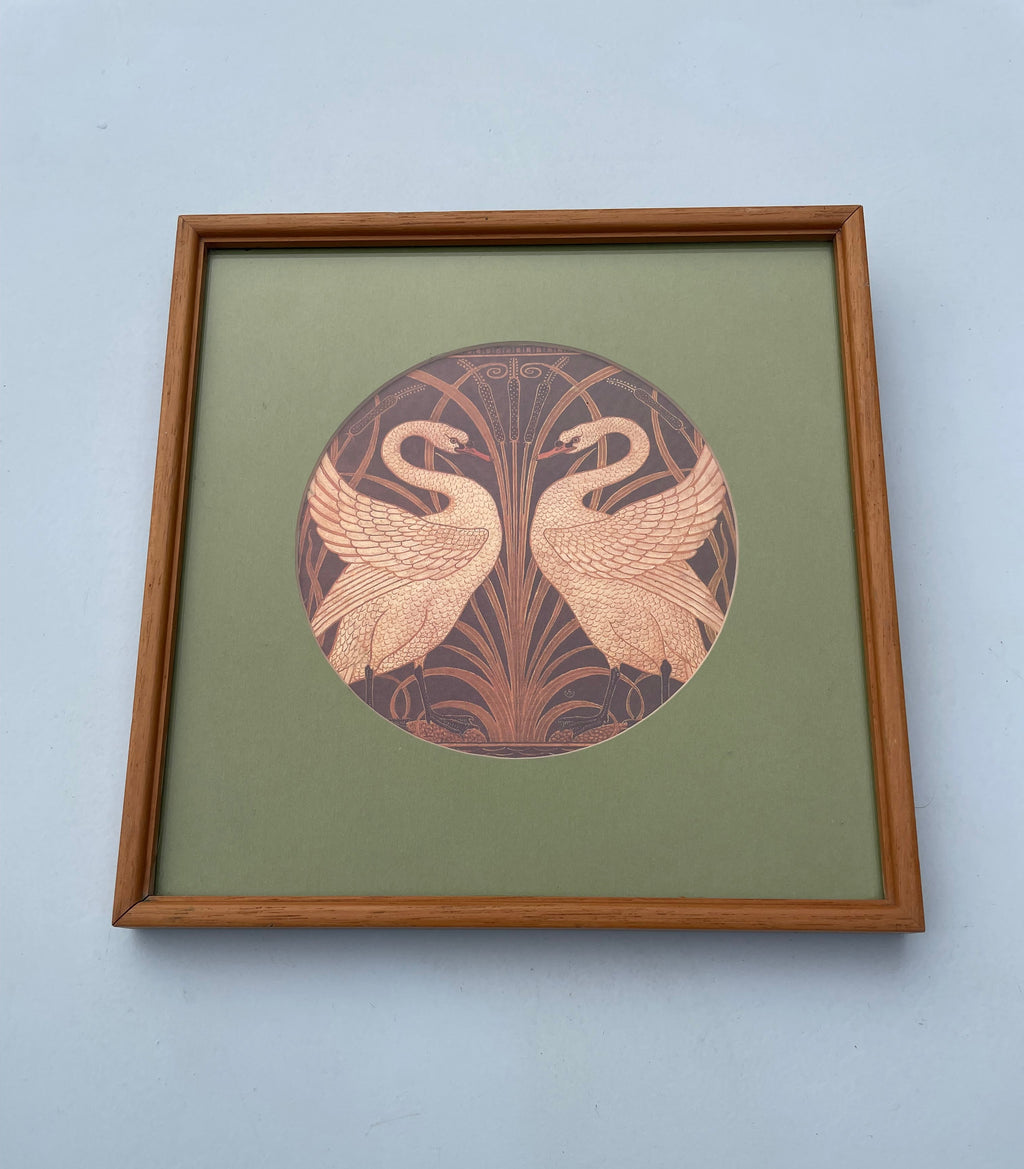 Art Nouveau Swan Print