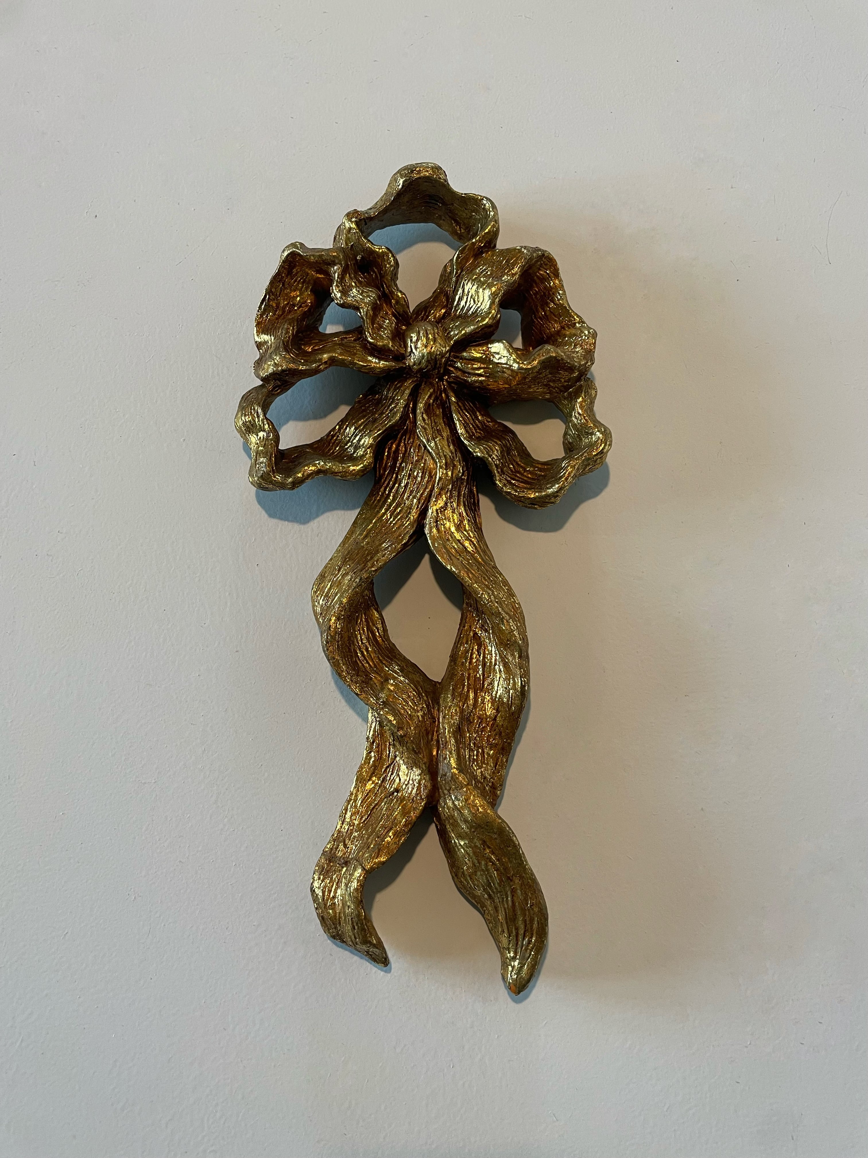 Gold Gilt Wall Hung Bow