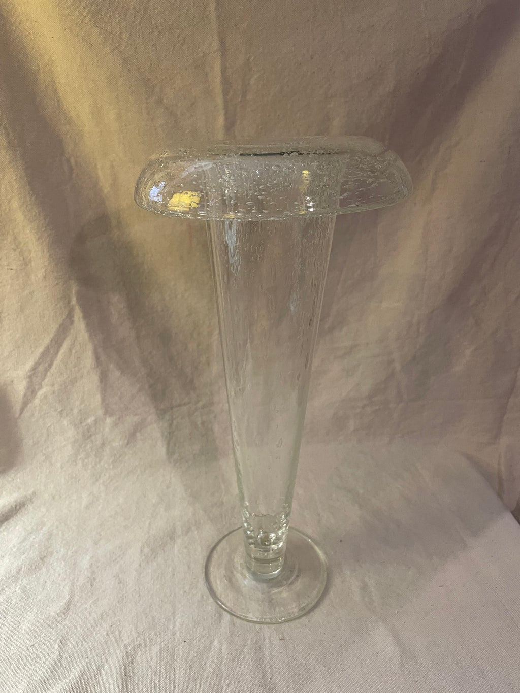 Handblown Glass Bubble Vase